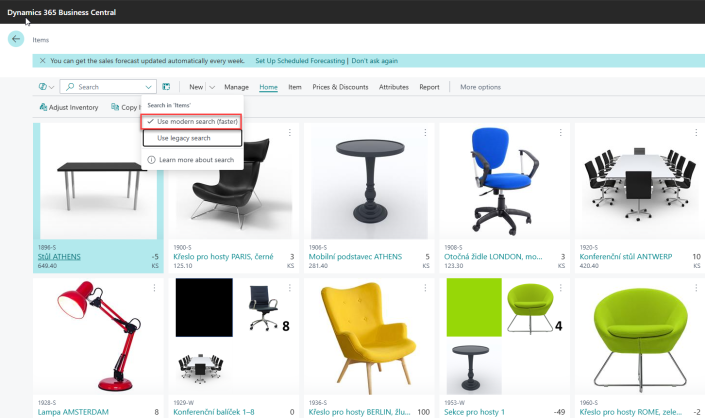 Moderní vyhledávání zboží BC